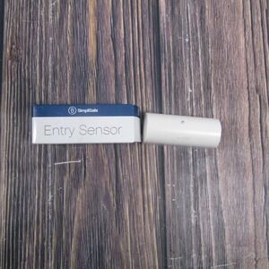 SimpliSafe Entry Sensor White Wireless Indoor Door Alarm Home Security Unit